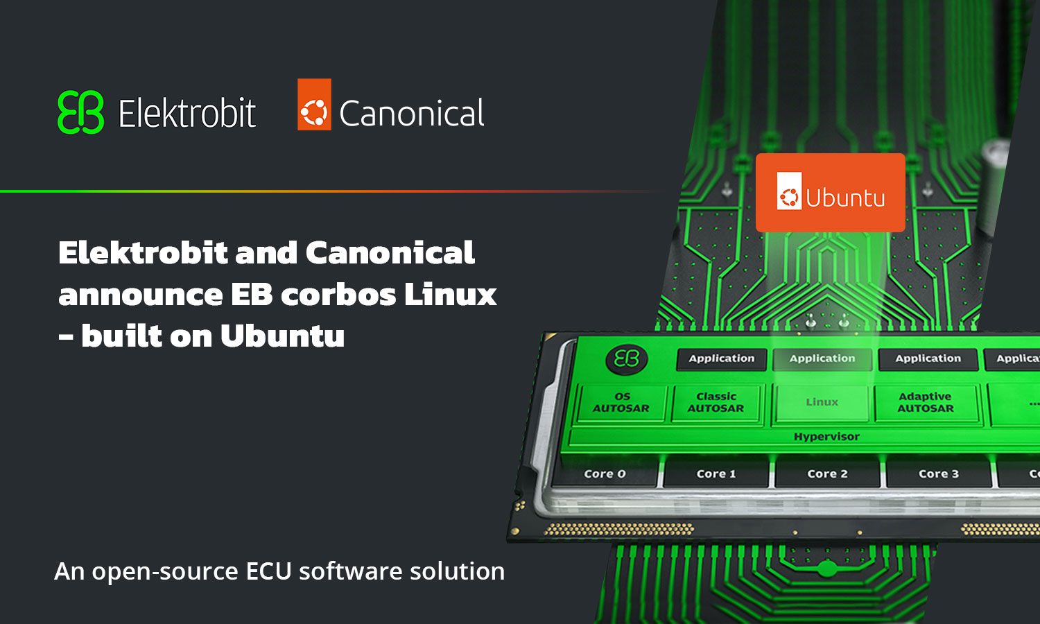 Elektrobit 和 Canonical 推出基于 Ubuntu 的 EB corbos Linux