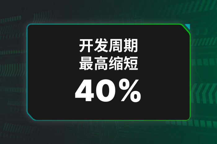 开发周期最高缩短 40%